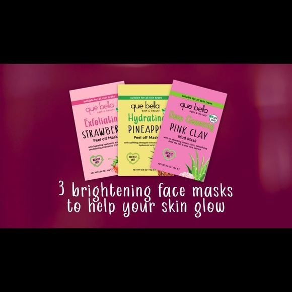 Que Bella Holiday Radiance Renew 3 Face Mask Set - Picture 2 of 5